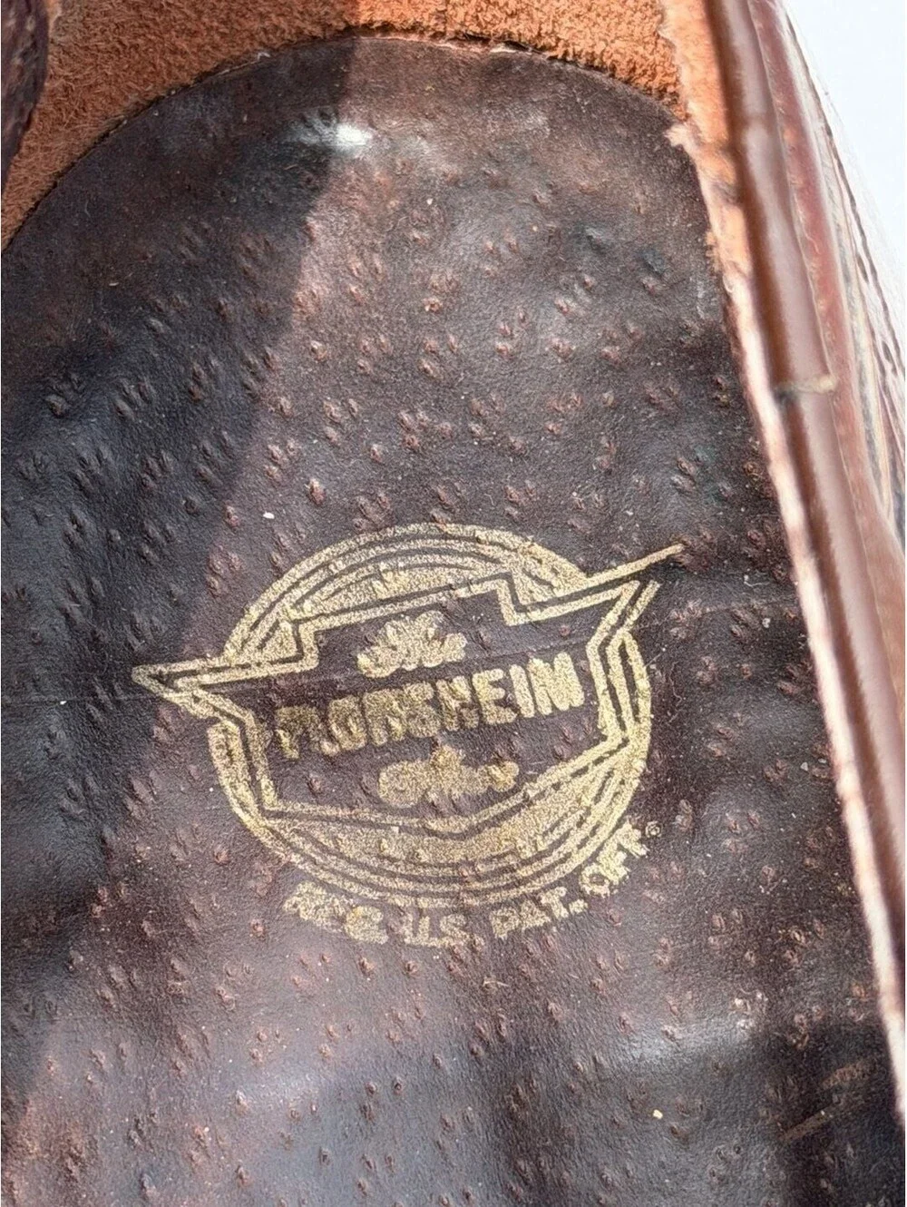 Florsheim Vintage Brown Leather Tassel Wingtip Loafers Size 10.5 D